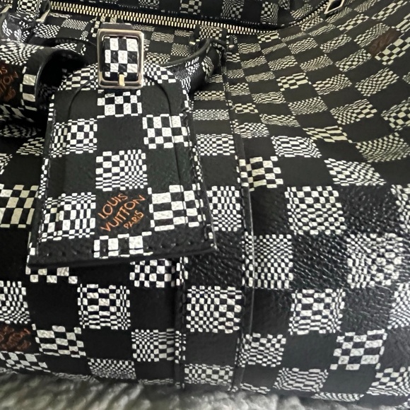 Louis Vuitton Limited Edition x Virgil Abloh Calfskin Distorted Damier keepall - Picture 8 of 12